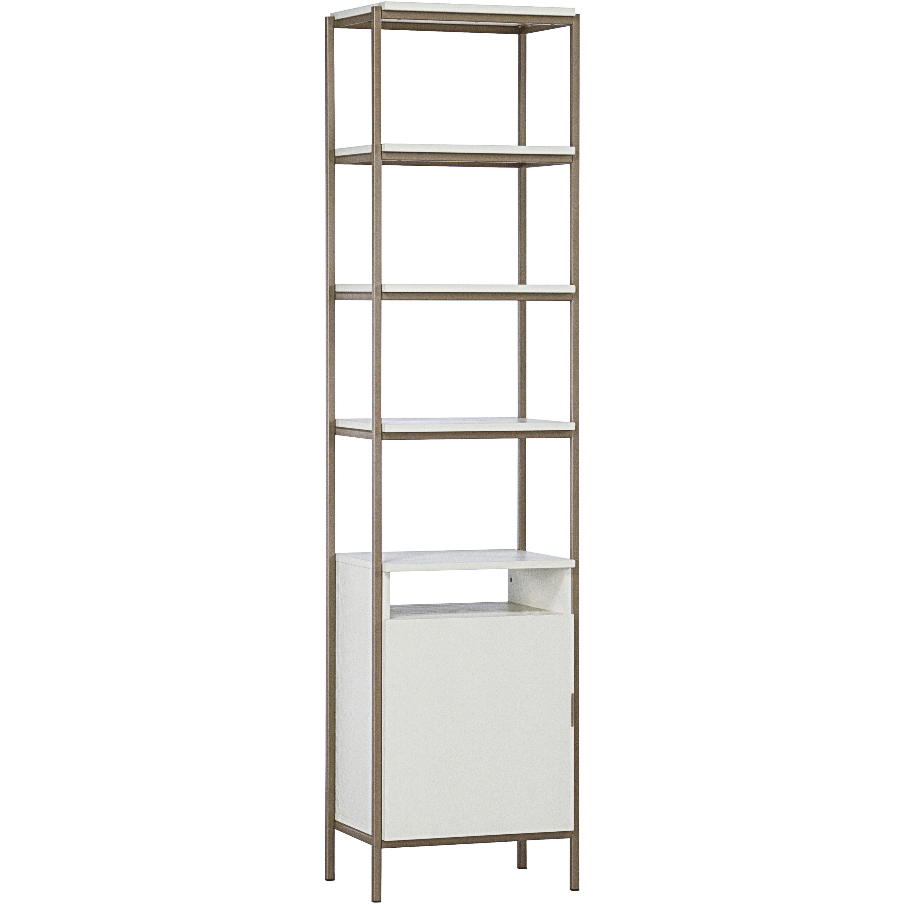 Ambrose Champagne Gold / Cream Modular Bookcase, Small
